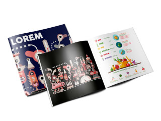 Häften A4 - Kvadrat - Referensbild